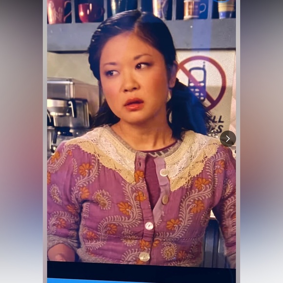 VTG Y2K Free People Gilmore Girls Lane Kim Cottagecore Retro Famous Cardigan - Picture 2 of 13